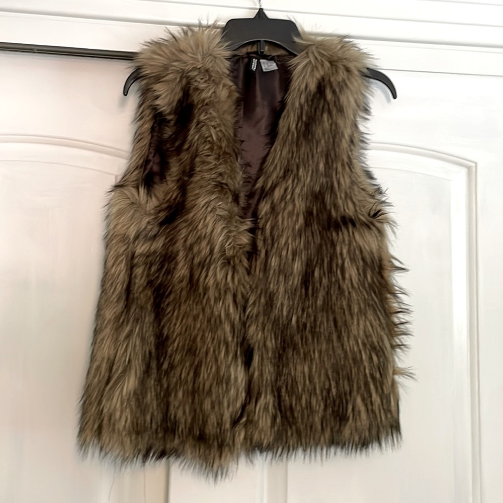 Faux fur vest